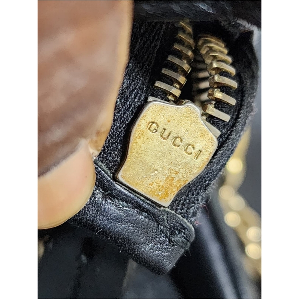 Gucci Leather Heritage Horsebit Hobo Bag Black - Picture 8 of 12